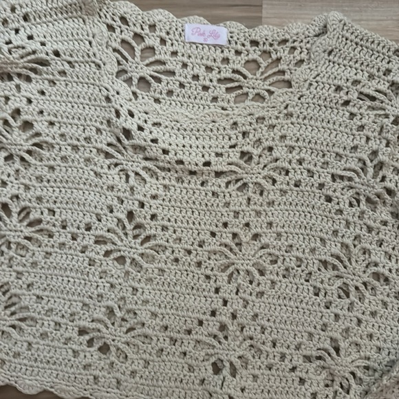 Pink Lily Cropped Sweater - XL - Picture 3 of 5